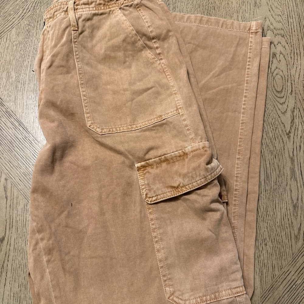 Velvet Heart Women Gray Cargo Pants L